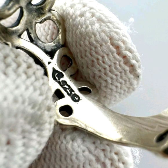 CAROLYN POLLACK .925 Silver Filigree Dome Ring Sz. 8.5 Large - Picture 5 of 6